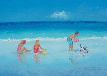 Vacaciones playa Impresionismo infantil Pinturas al óleo